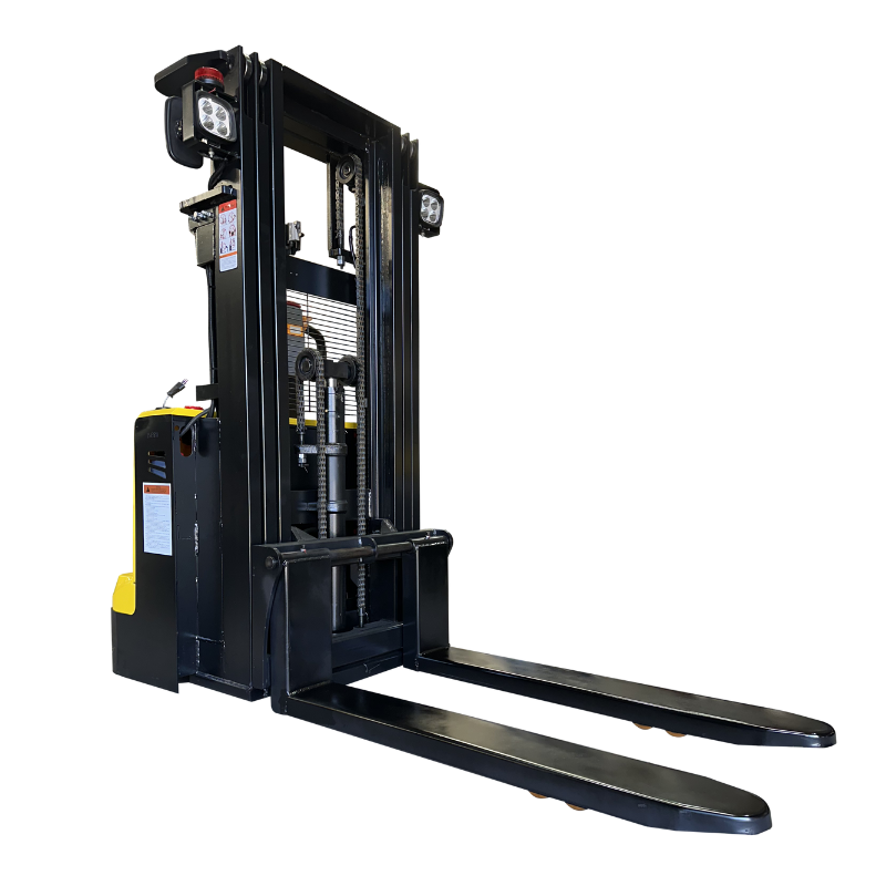 1500 kilos / 3.5 metros Apilador Compacto Full Eléctrico Base Angosta Marca RHER