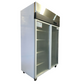 2 puertas Vidrio Dual Congelador Refrigerador Industrial